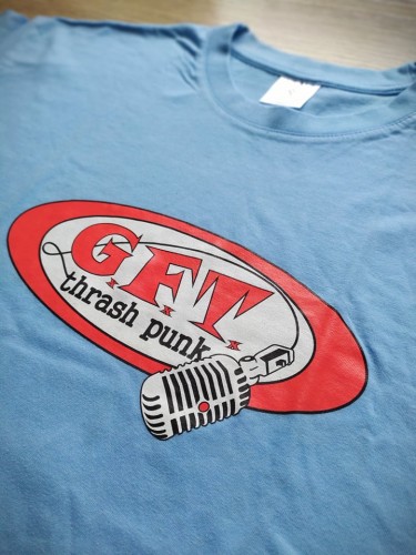 GxFxTx old mic logo t-shirt (blue)